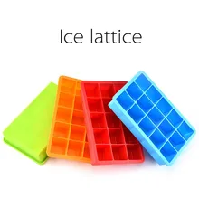 15 Сетки пищевого класса плесень De Moule Силиконовый поднос для льда Форма для фруктового льда производитель DIY Фантазийная форма квадратной формы кухонные аксессуары замороженные