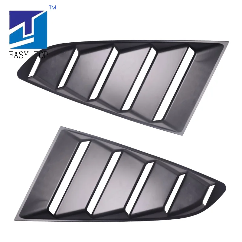 

Car Side Window 1/4 Quarter Louver Scoop Cover For 2015-2018 Ford Mustang