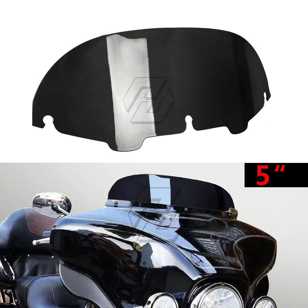 Set: Outer Batwing Fairing Fits For Harley Davidson Touring 96-13 Craftride In Black Windshield Wave 6" Fits For Harley Davidson Electra-Street Glide 96-13 Dark Smoke Craftride ✓ Buy Now