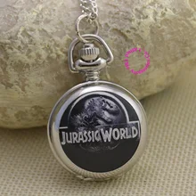 Опт милый динозавр Юрского периода карманные часы ожерелье девушки дамы хорошее качество леди Женщины Зеркало fob часы антибриттл