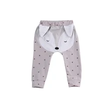 Хлопок, милые повседневные штаны-шаровары в горошек с эластичной резинкой на талии для новорожденных мальчиков и девочек, весенне-осенняя одежда для детей от 0 до 24 месяцев