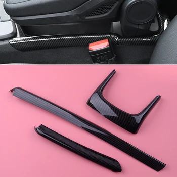 

DWCX Black Plastic Carbon fiber ABS Car Interior Armrest Box Decoration Strip Trim Fit for BMW X1 F48 2016 2017 2018