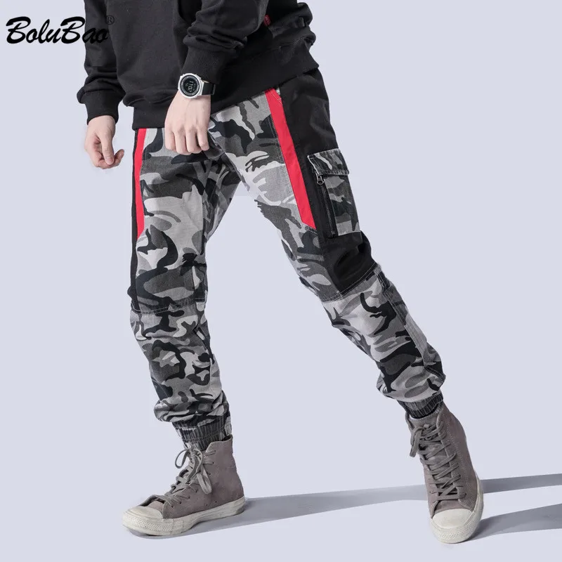

BOLUBAO Men's Camouflage Pant 2019 New Joggers Pants Men Spring Autumn Pant Men Fashion Sports Multi Pocket Pants