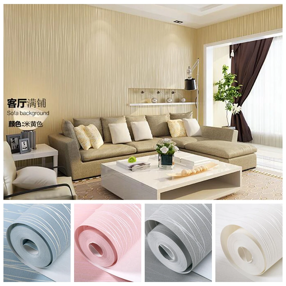 

Living Room Wallpaper Wall Papers Home Decor 5 Colors Children Bedroom Walls Pink Blue