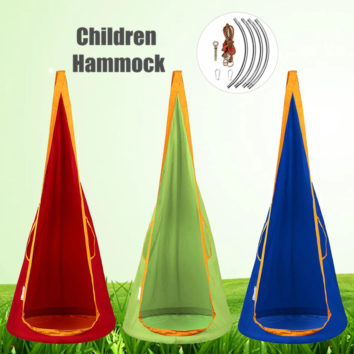 Outdoor Children Kids Baby Swing Chair Hanging Seat Yard Hammocks Swing Sleeping Bag Amusement Park Sports Toy Chair 3 Colors Outdoor Children Kids Baby Swing Chair Hanging Seat Yard Hammocks Swing Sleeping Bag Amusement Park Sports Toy Chair 3 Colors