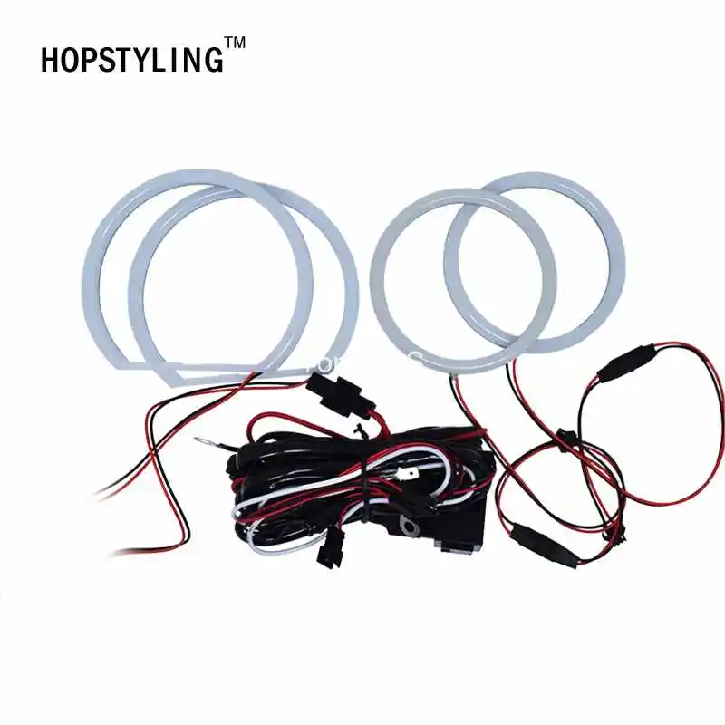 Hopstyling 2x(106 мм+ 131 мм) e90 2006-2011 хлопка SMD LED глаза ангела комплект Halo Кольцо для BMW 3 серии белый светодиодные фары автомобиля