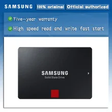 Samsung 2,5 дюймов внутренний SSD 860 PRO 2," SATA III 512 ГБ 1 ТБ V-NAND для рабочего стола HD дисков твердотельный диск