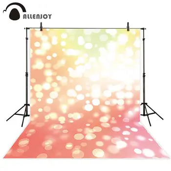 

Allenjoy professional photography background abstract hazy flash lamp shining orange yellow dot bokeh backdrop photobooth