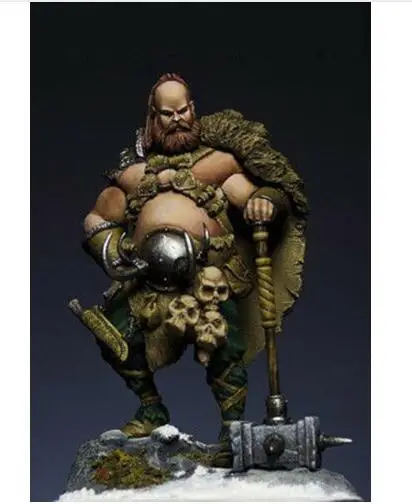 1/24 75 мм древний воин Тор модельная фигурка из смолы наборы миниатюрный gk Unassembly