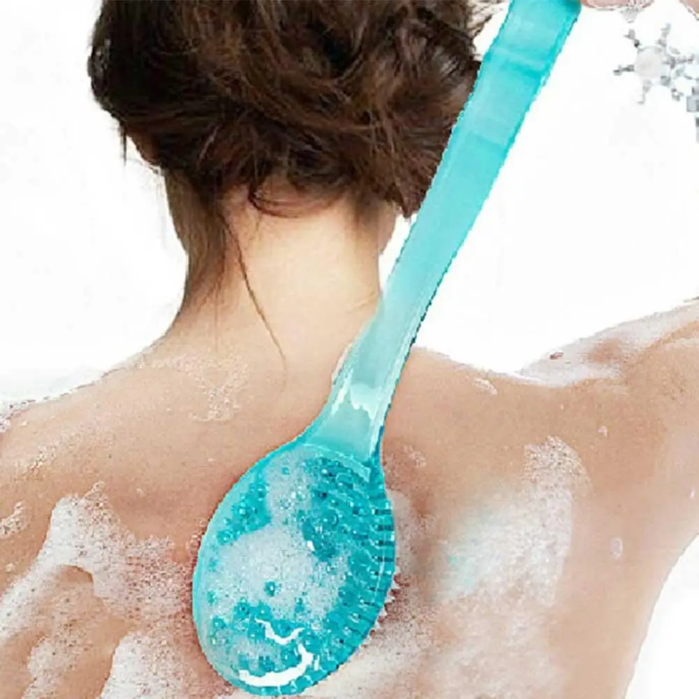

Adeeing Exquisite Soft Long-Handle Back-Rubbing Brush Bath Massage Brush Bathing Tool