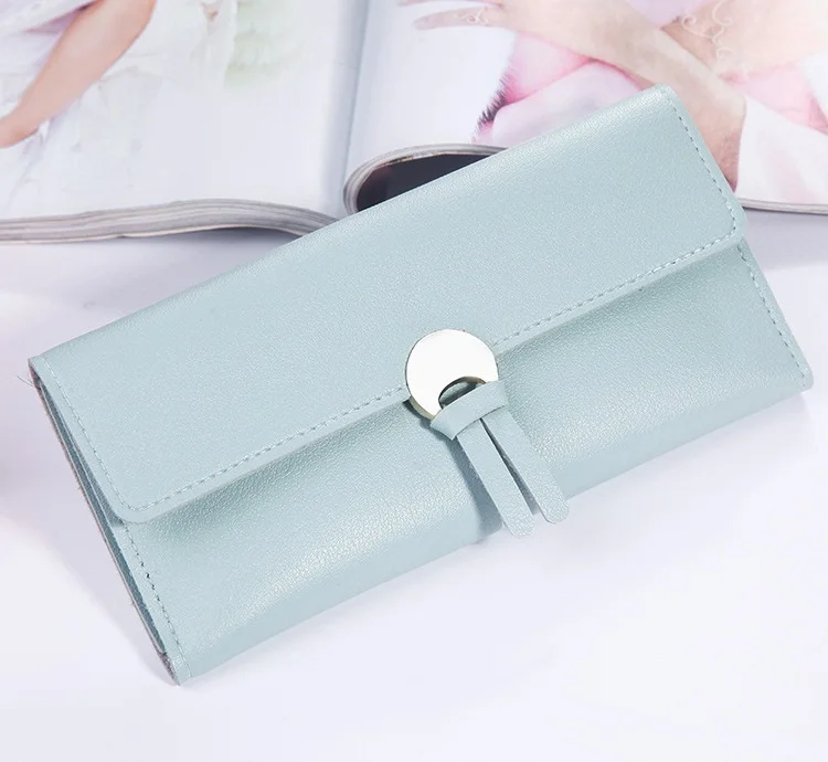 MJ Women’s Wallets Women Fashion Leather Wallet Leisure Clutch Ladies Bag Long Purses Card Holder Wallet Money Bag (6)