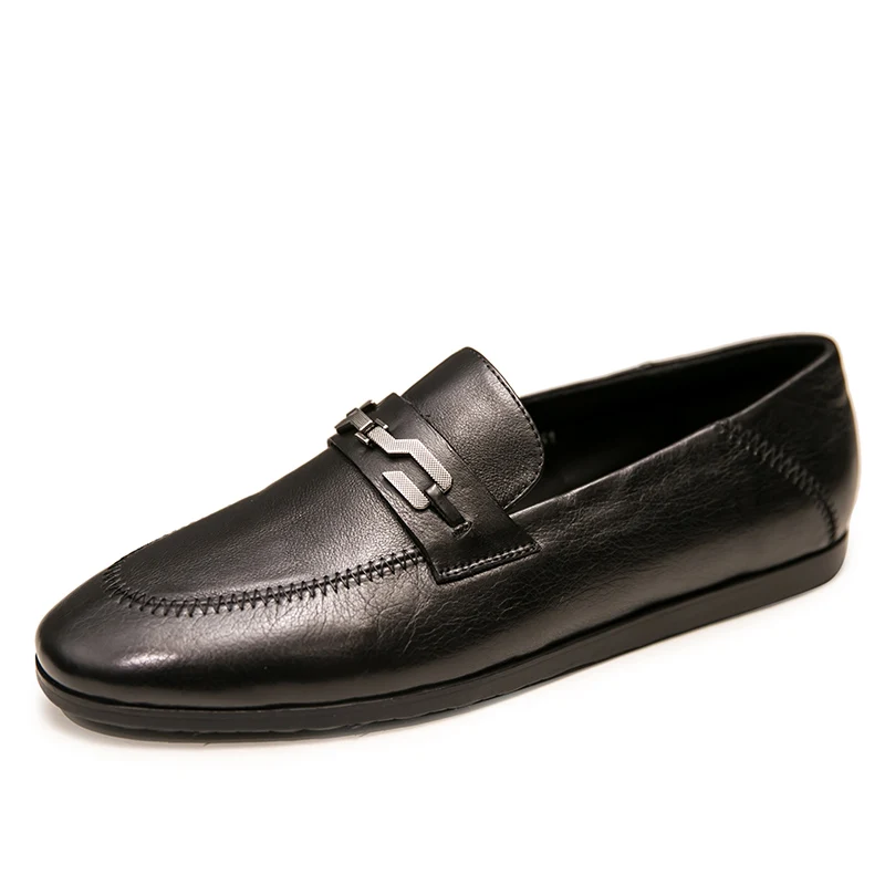 

Genuine Leather Summer Loafers Casual Shoes Men Dress Shoes Trainers Spring Slip-On Wedding Comfortable Night Club Party Shoes