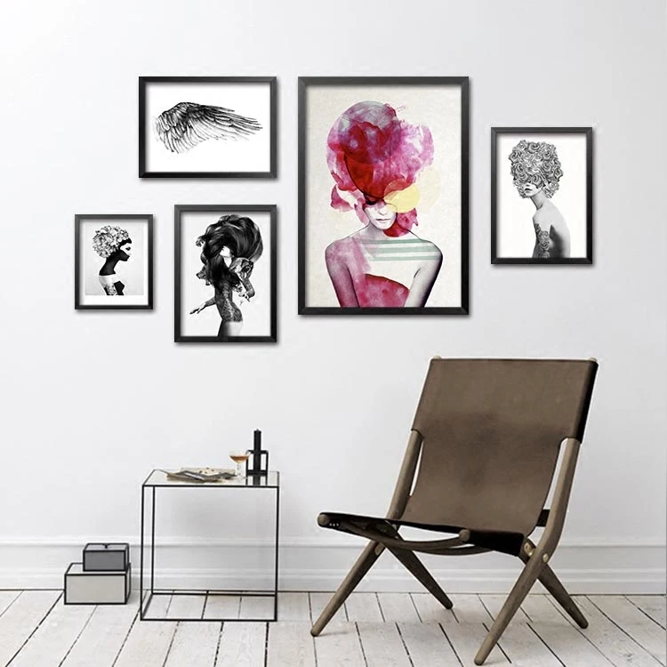 Modern Fashion Art WomenArt Canvas Art Poster, Wall Photo For Home