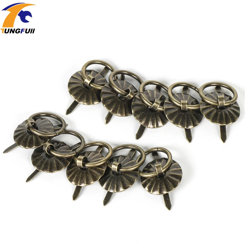 Винтажная металлическая жестяная коробка 30 шт. 19 мм декоративная ручка мини ящик