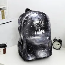 BTS Bangtan niños mochila, coreano kpop estrellas bolso de escuela, niños niñas lienzo portátil libro satchel, V, Rap Monstruo, JIN, SUGA