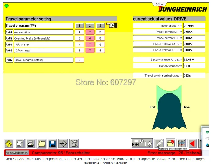 New 3in1 Jungheinrich Gabelstapler V4 32 Et Teile Sh