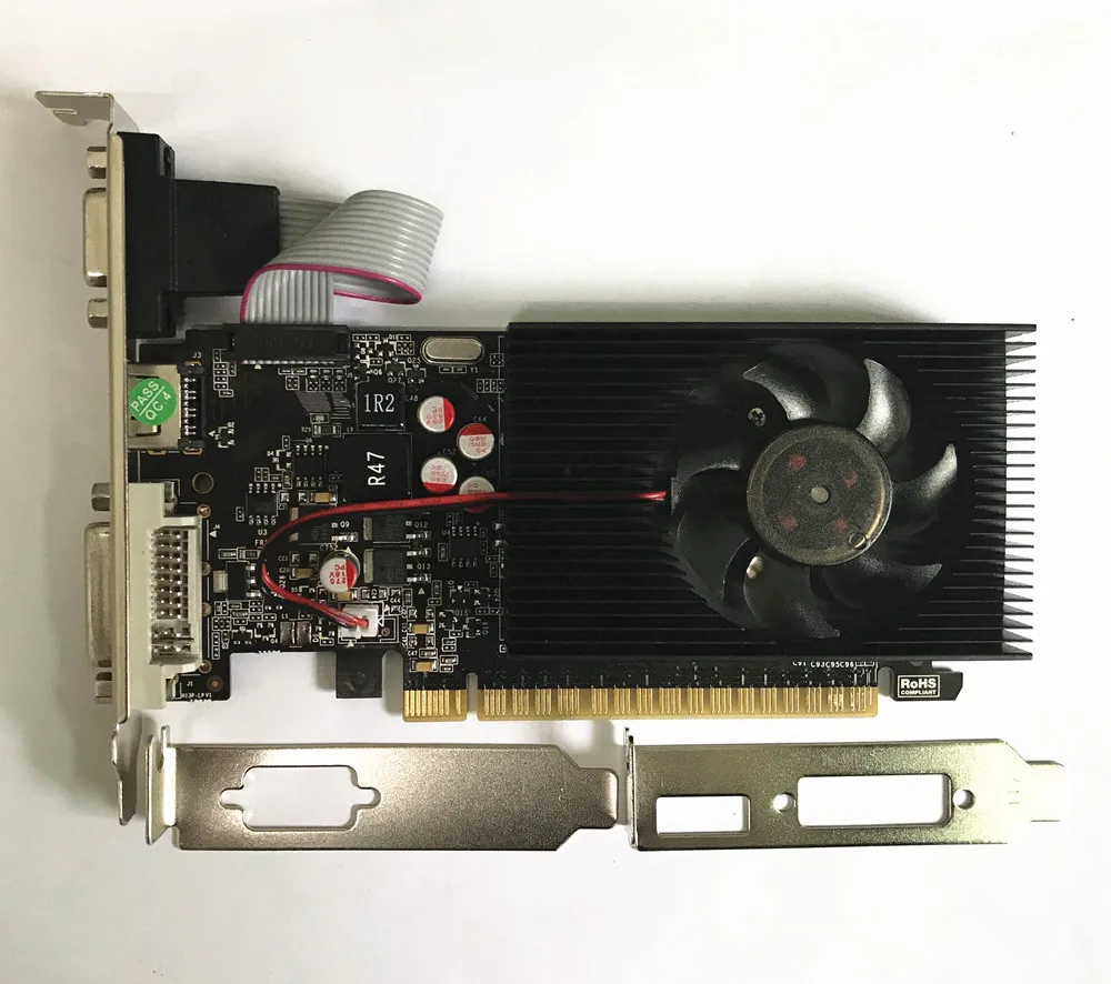 

New Half-height Mini ITX HPTC Game Graphics Card Original GT740 4G 128Bit DDR3 Video Cards DVI HDMI Support mini small chassis