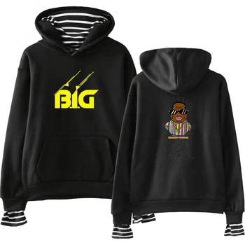 

2019 BIGGIE Hoodies Kpop Cotton Turtlenecks oversized B.I.G Hoodie Sweatshirt Women B.I.G Hoodies moletom plus size