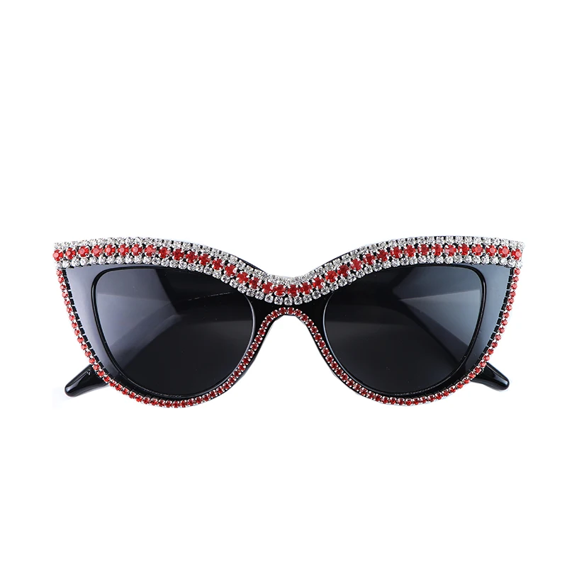 

Sunglasses Cat Eye Women Fashion Sexy Crystal Rhinestone Sun Glasses Women Luxury Bling Rhinestone Cat Eyes Sun Glasses Retro