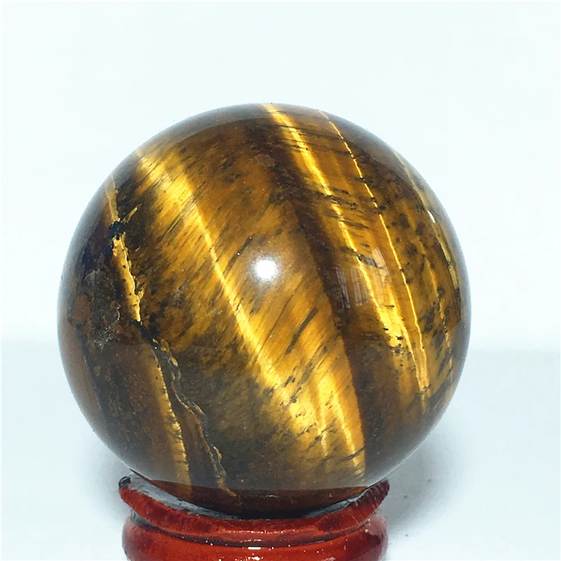 

Ball Narural krocodylite quartz Crystal t igereye Stone and craft reiki healing Decorative ball (40mm)