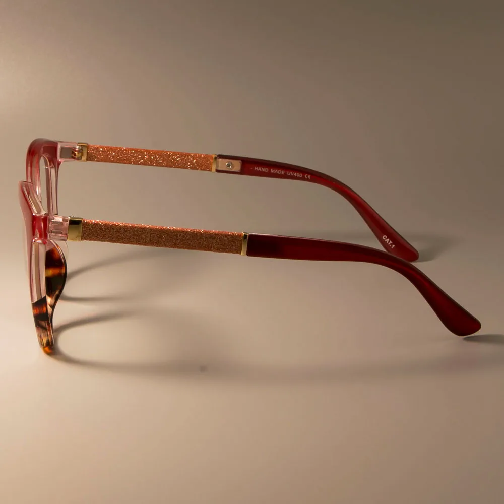 Женские квадратные оправы для очков, женские блестящие красные оптические очки, модные очки 45074