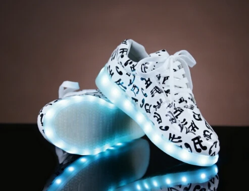 Led Luminous Shoes 2015 Fashion Unisex Sneaker For Women & Men LED Lights up USB Charging Shoe Adult Sneakers | Спорт и