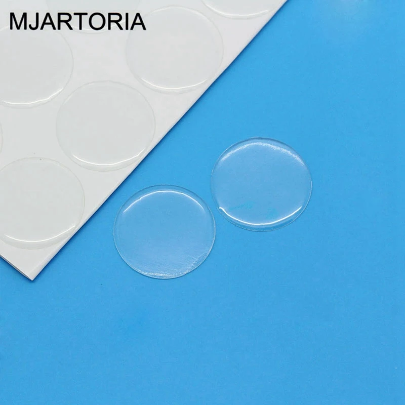 

MJARTORIA 280PCs Resin Cabochon 10mm(3/8") Round Clear Cameo Cabochon Embellishments Handmade DIY Jewelry Findings