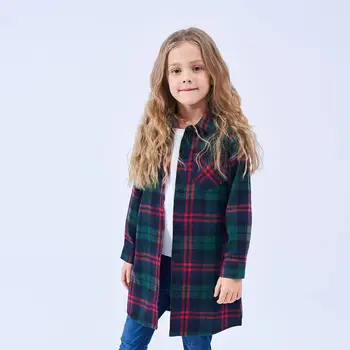 

Teen Girls Blouse Cotton Long Sleeve Plaid Collar Shirts Formal Children Clothes Tops Teenage Blouse For Girls 10 12 Years Old
