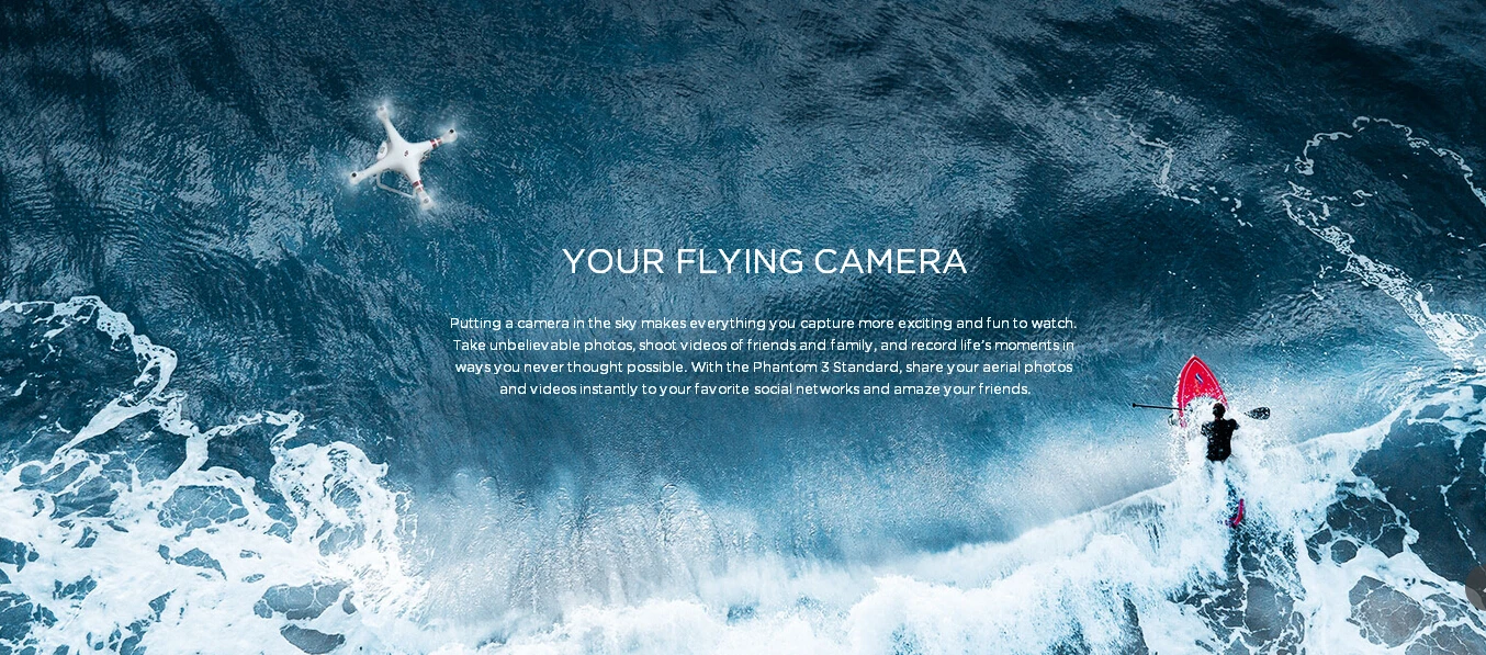 DJI Phantom 3 Standard FPV With 12MP Camera Shoots 2.4K Video RC Quadcopter RTF Not Advanced Or Professional