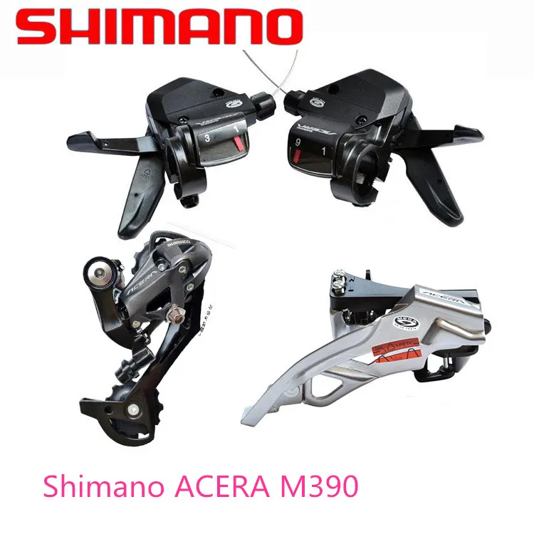 

SHIMANO ACERA M390 9S 27S Speed MTB Bicycle Groupset Kit 3 Parts with Shifter Lever & Front and Rear Derailleur