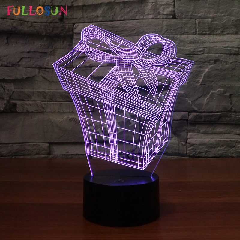Ночник Подарочная коробка модель 3D Огни Творческий подарок на праздник