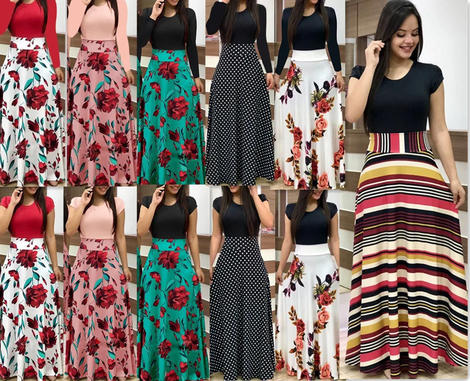 

Autumn Blossom Printed Matchwork Dresses and Dresses