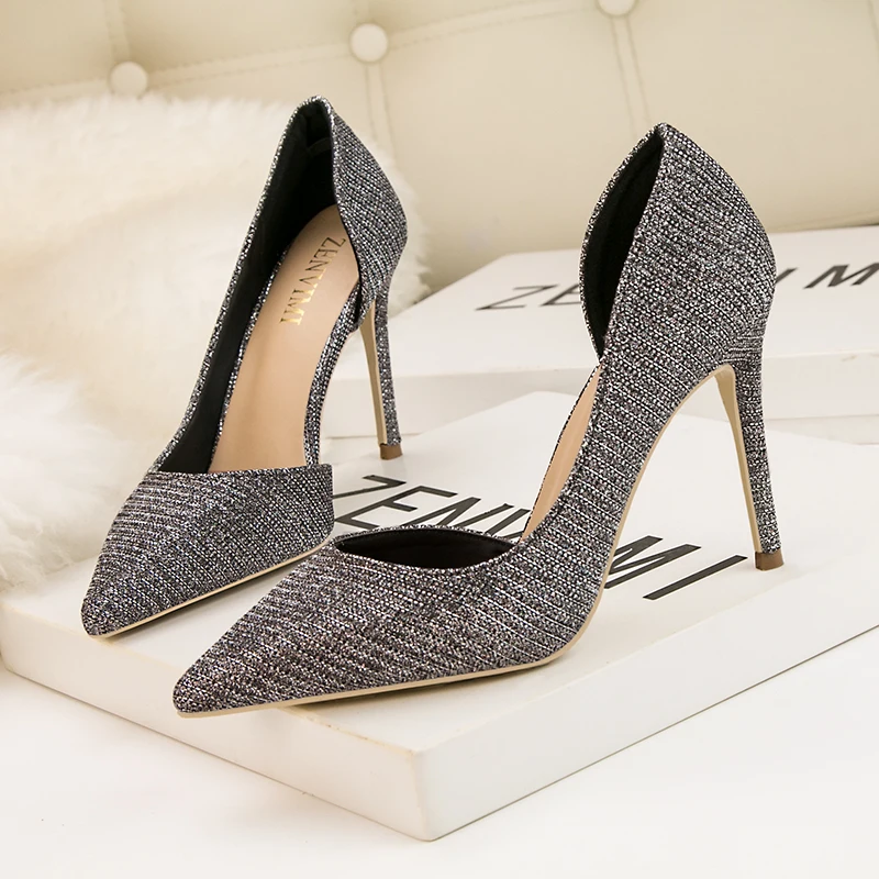 Женские вечерние туфли на высоком каблуке черные Босоножки Chaussure Mariage Femme новинка