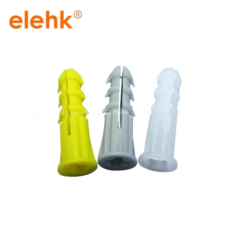 

Plastic Expansion Bolt Soild Wall Expansion Anchor Pipe 100PCS 6X25MM Screw Dia (4.5-5mm)