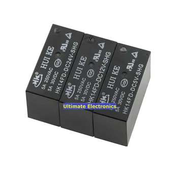

5PCS HK14FD-DC5V-SHG HK14FD-DC12V-SHG HK14FD-DC24V-SHG RELAY