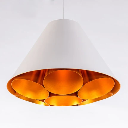 

Nordic Kaleidoscope Hanging Lamps Modern Flower Cone Droplight Home Indoor Dining Room Restaurant Lighting White/Black D48cm