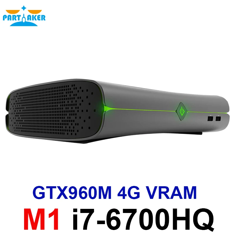 Skylake 14nm Skylake i7 6700HQ GTX960M 4G VRAM DDR4 SO-DIMM Windows 10 Mini PC Gaming Office Computer HTPC M1