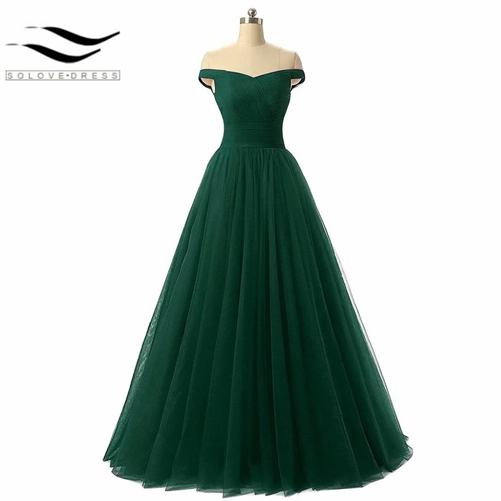 

Real Picture Boad Neck Evening Dresses Long with Sash Tulle Prom Party Gowns Custom Made Vestido De Festa Vestido Longo