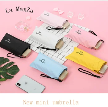 

Anti-uv Pocket Mini Umbrella Rain Women Windproof Durable 5 Folding Umbrellas Sunscreen Portable Female Sunshade Free shipping