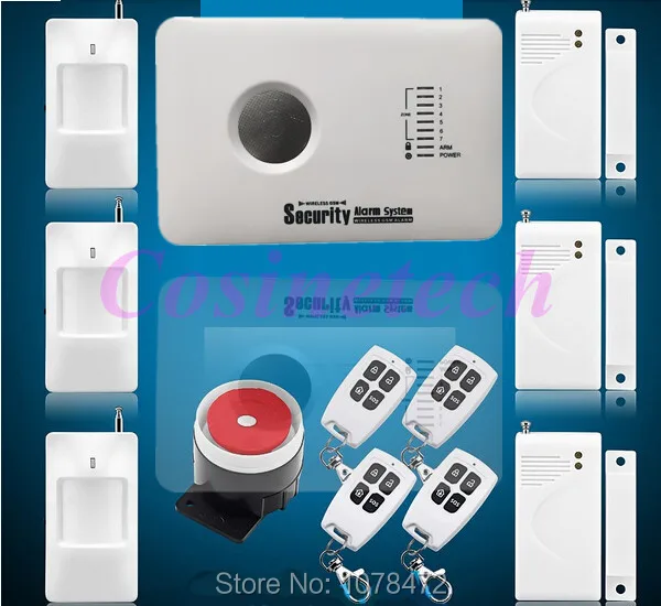 

APP control alarm system 315/433MH GSM alarm system with 3 wired and 70 wireless defense zones Burglar Alarm System