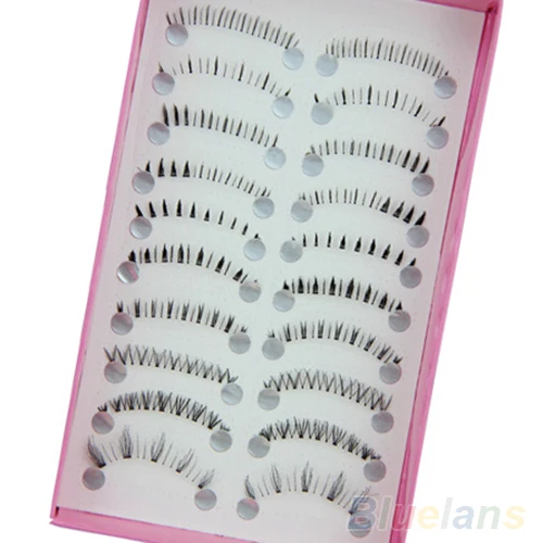 

10 Pairs Different Style Lower Under Bottom Eye Lashes Extension False Eyelashes