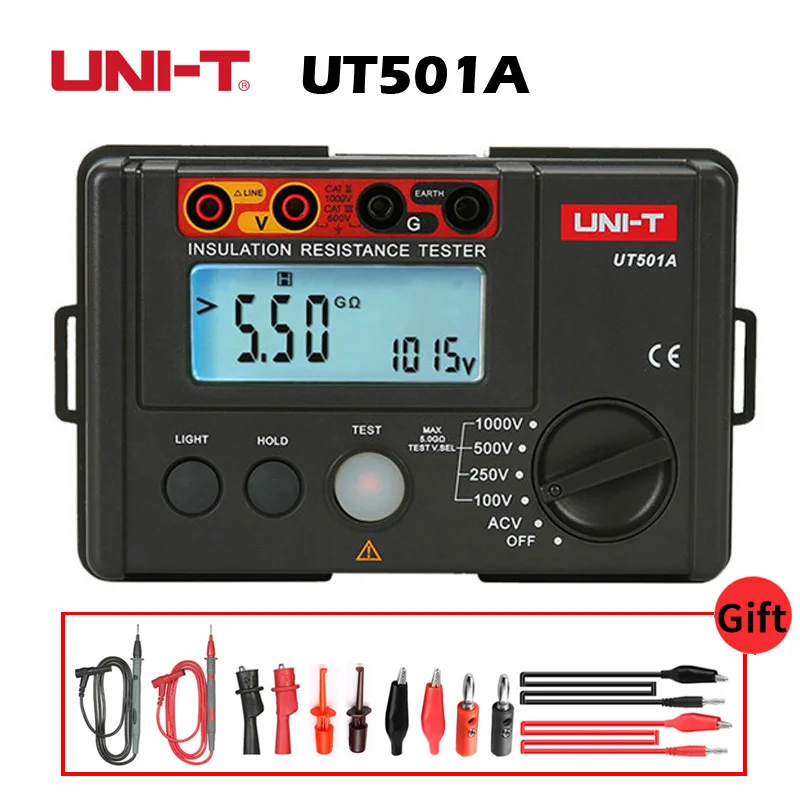 

UNI T UT501A 1000V Insulation Tester Megohmmeter Megger Ohm Tester InsInsulation Resistance Tester Megger Insulation Multimeter