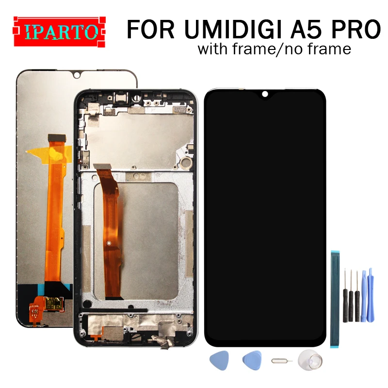 

6.3 inch UMIDIGI A5 PRO LCD Display+Touch Screen Digitizer Assembly 100% Original New LCD+Touch Digitizer for A5 PRO+Tools