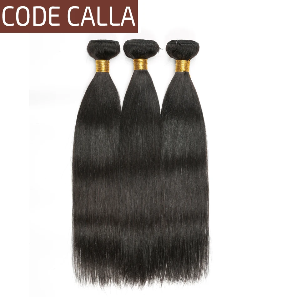 

Code Calla Straight Malaysian Raw virgin Human hair bundles Weave Salon Hair high Ration 30% Natural color human hair 3 bundles