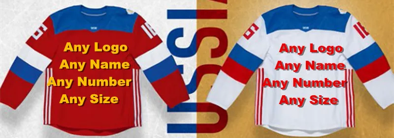 

New Arrived 2016 Team Uniform Factory OEM Hockey Jerseys Embroidery Mens Supplier Tackle Twill Shirt USA CANADA Russia Australia