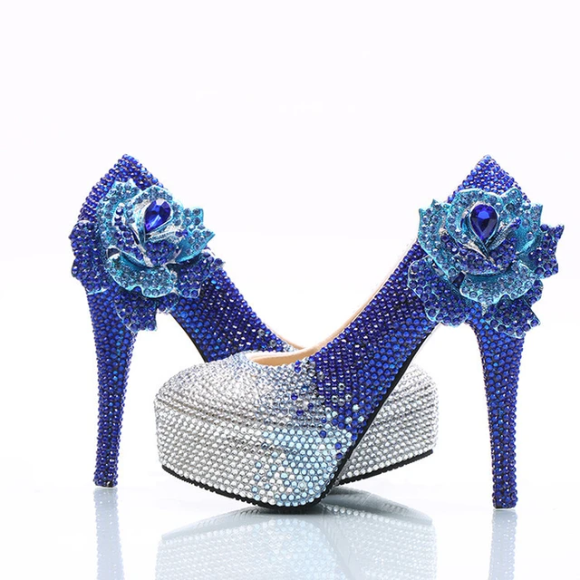 navy peeo toe blue prom shoes| Alibaba.com