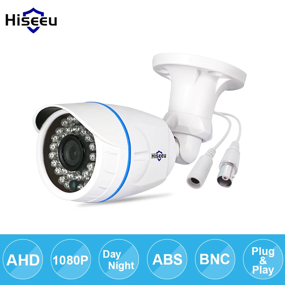 

Hiseeu AHDH 1080P ABS Case AHD Analog High Definition Camera AHD CCTV Camera Security Outdoor free shipping AHBF12