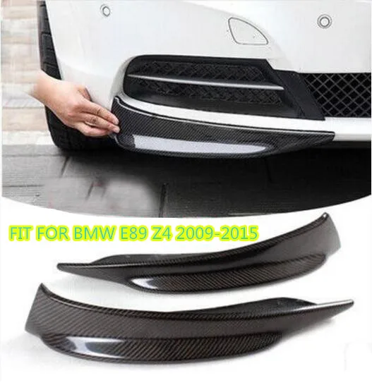 

JIOYNG Carbon Fiber CAR FRONT BUMPER SPLITTERS LIP SPOILER SIDE APRONS FIT FOR BMW E89 Z4 2009 2010 2011 2012 2013 2014 2015