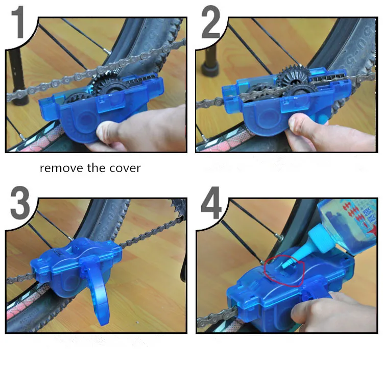 Портативный очиститель для велосипедной цепи, щетка для чистки велосипеда, для горной дороги, для велосипеда, набор для чистки, для спорта на открытом воздухе, инструменты для мытья