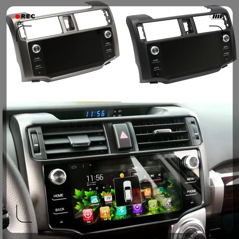 

Black/Silver Car Multimedia Stereo Radio Audio DVD GPS Navigation System Head Unit for Toyota 4Runner TRD Pro 2014-2019